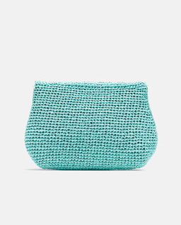 Turkusowa kopertówka z rafii - Image #2