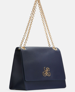 Granatowa torebka z logo - Image #3