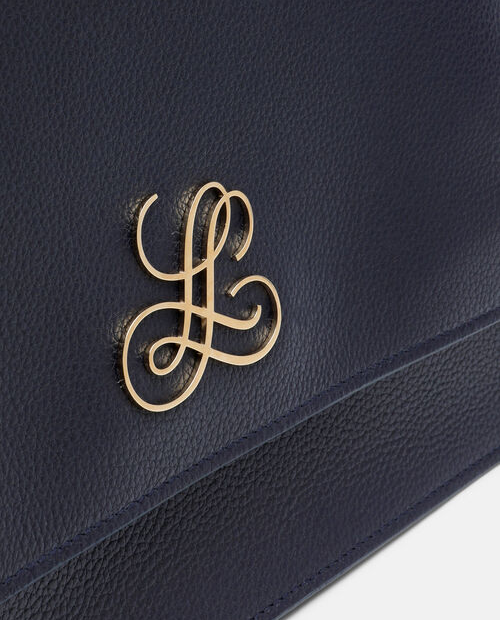 Granatowa torebka z logo - Image #4