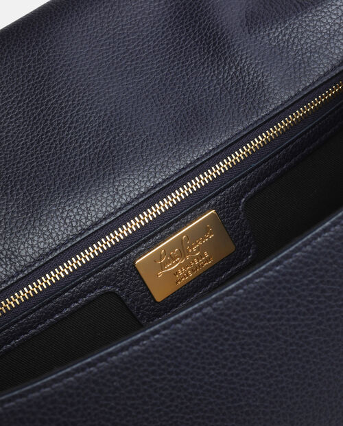 Granatowa torebka z logo - Image #5