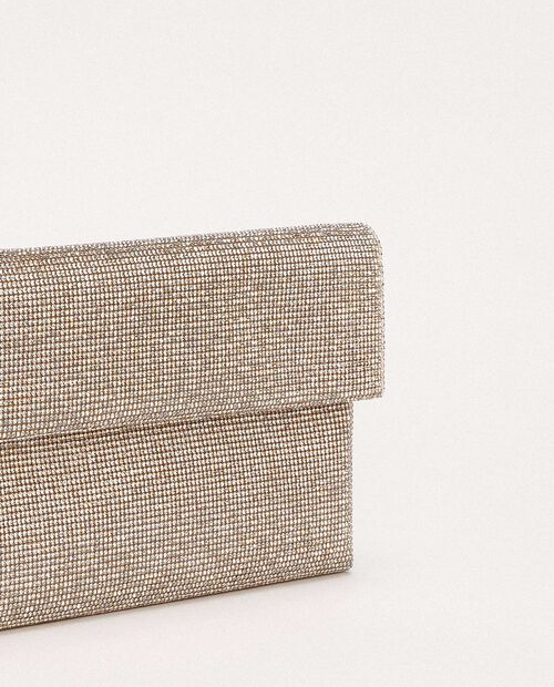 Złota kopertówka z kryształkami Imma - Image #5