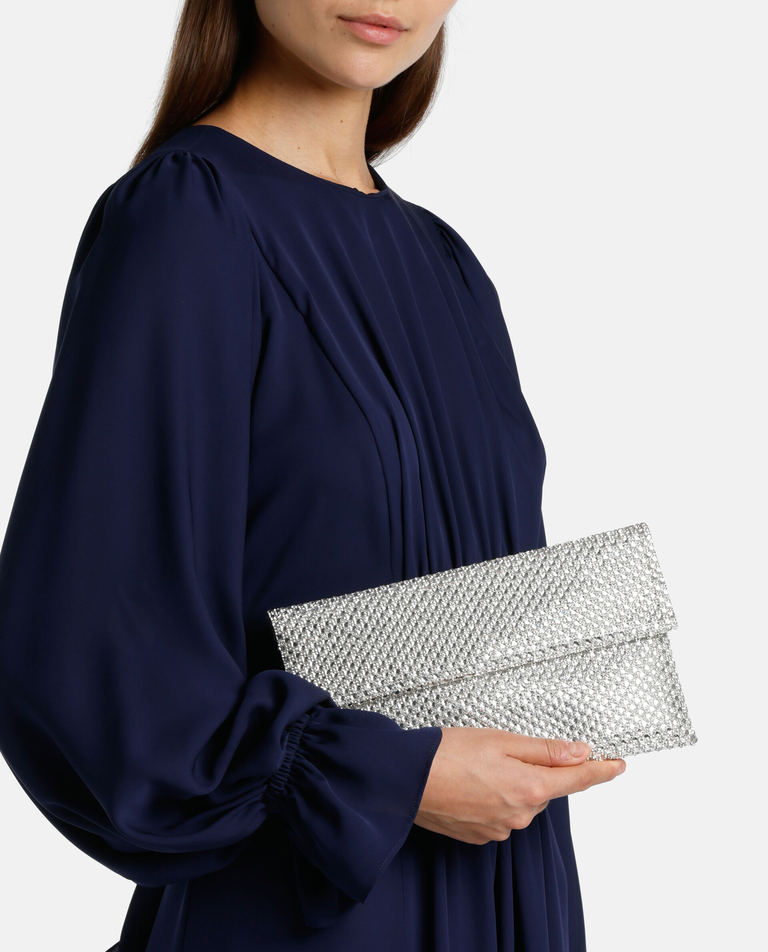 Srebrna kopertówka z kryształkami Imma