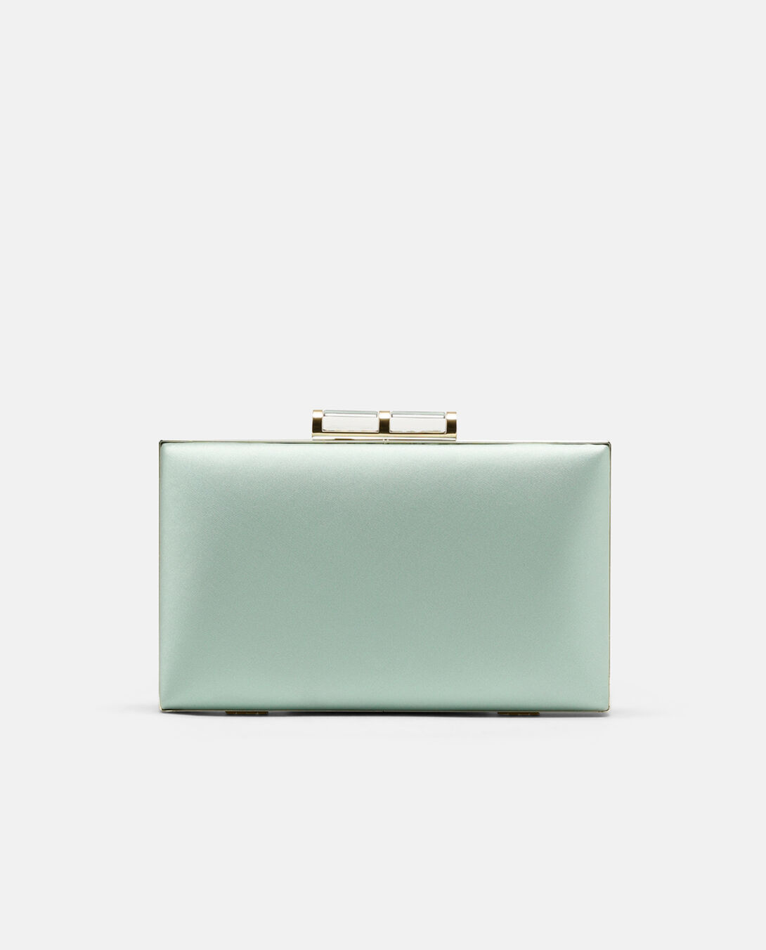 Zielona satynowa kopertówka Ivy - Image #0