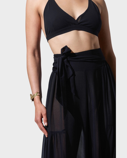 Czarny set z szerokimi spodniami Nancy - Image #2