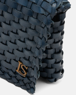 Granatowa skórzana torebka Insidia - Image #2