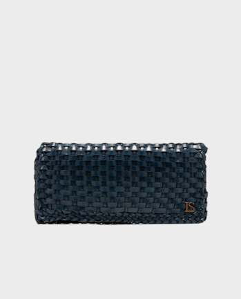 Granatowa skórzana torebka Insidia