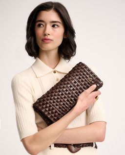 Brązowa skórzana torebka Insidia - Image #1