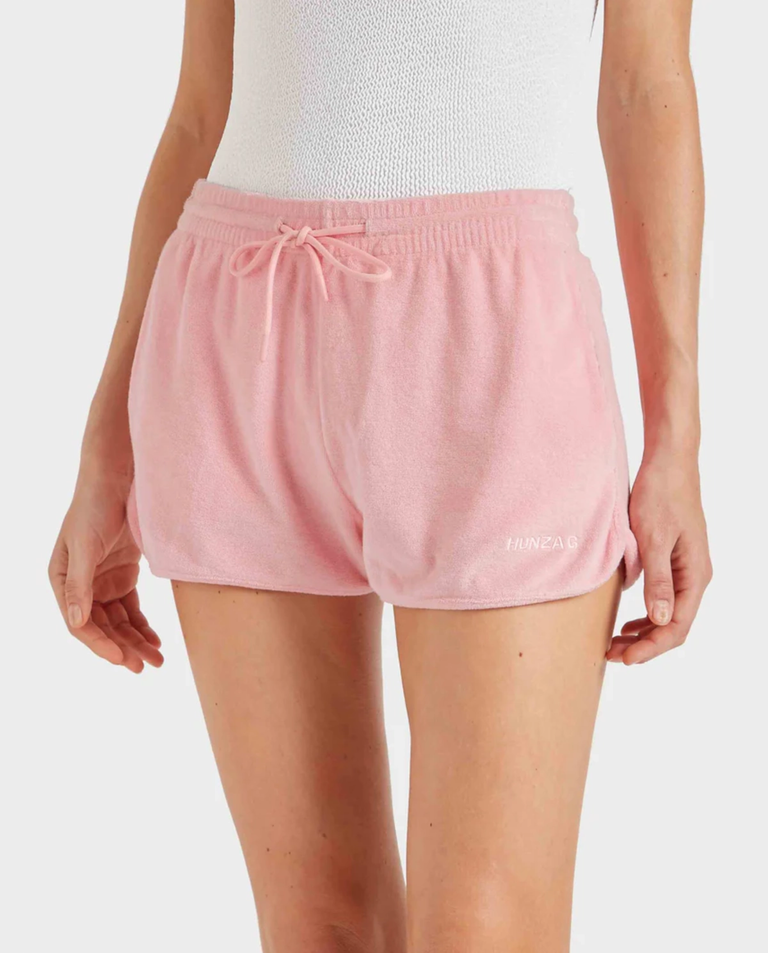 Różowe szorty frotte Terry
