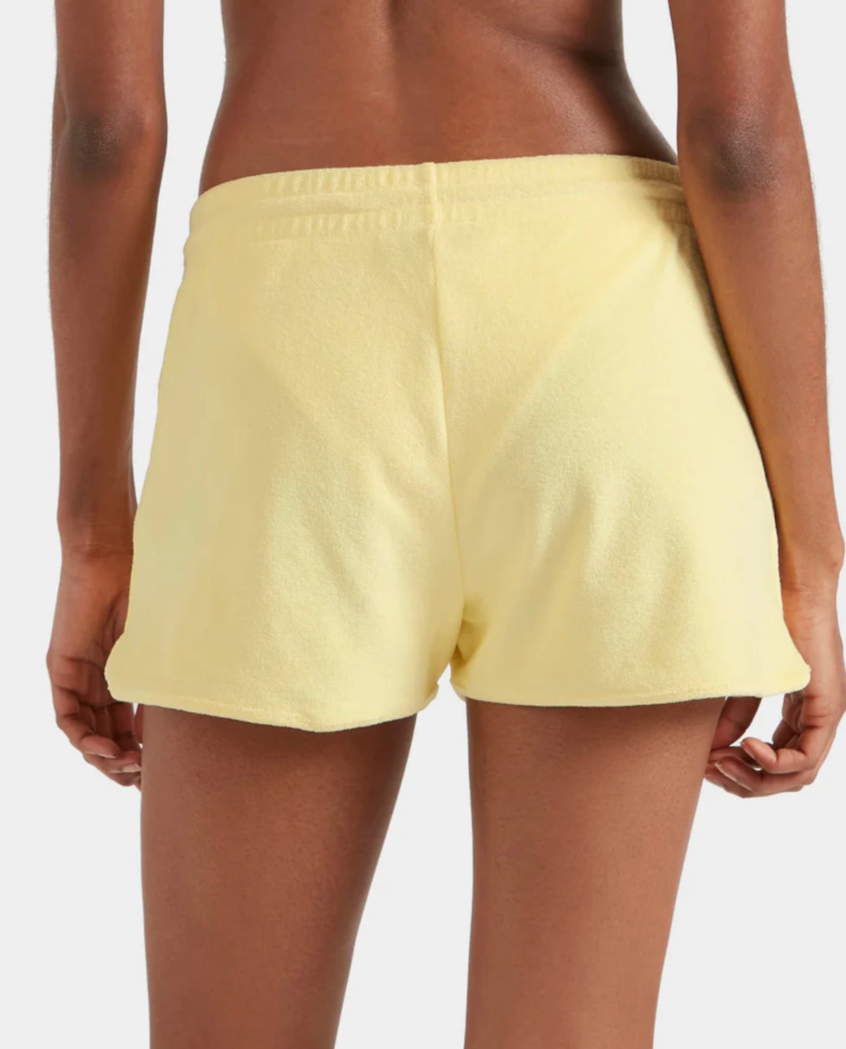 Żółte szorty frotte Terry - Image #4