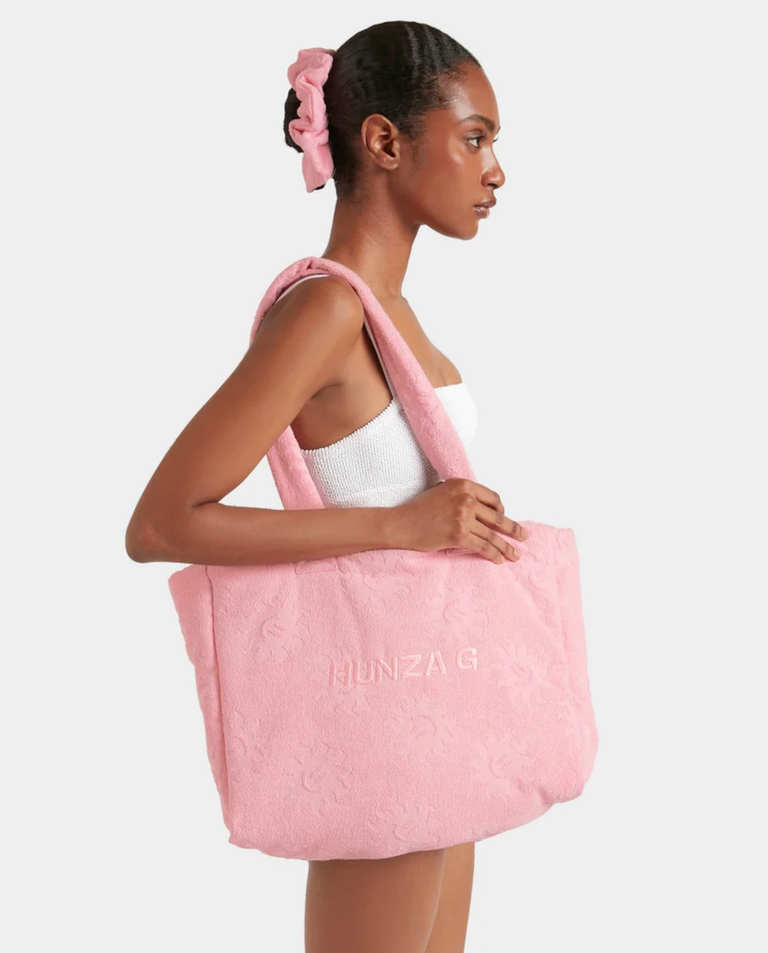 Różowa torba plażowa Sunny