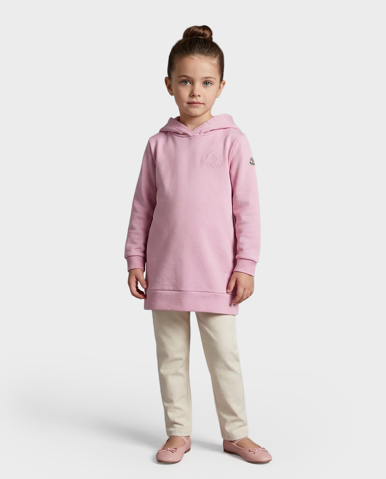 Różowa sukienka z kapturem - Image #2