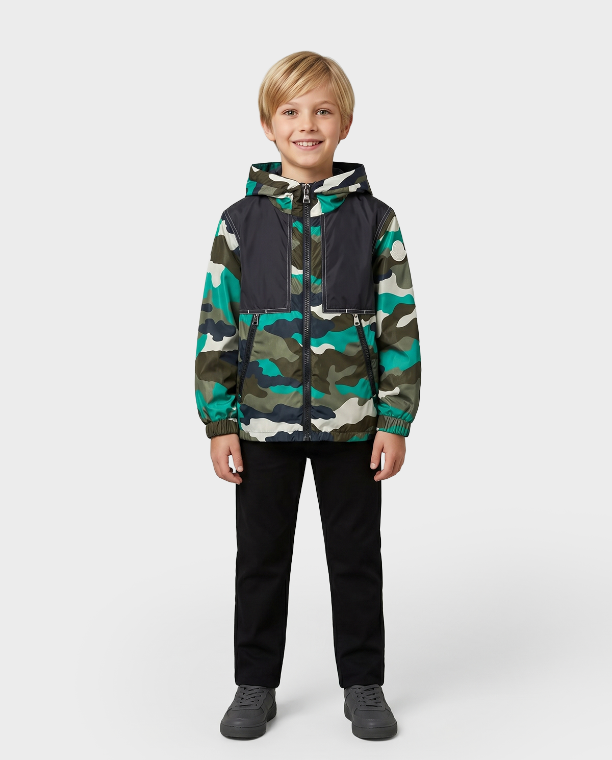 Wzorzysta kurtka z kapturem Frizil - Image #2