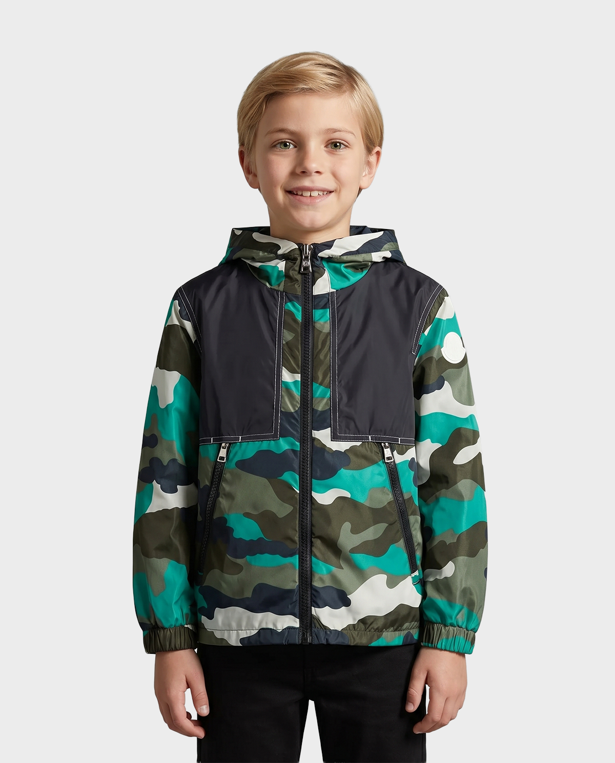 Wzorzysta kurtka z kapturem Frizil - Image #0