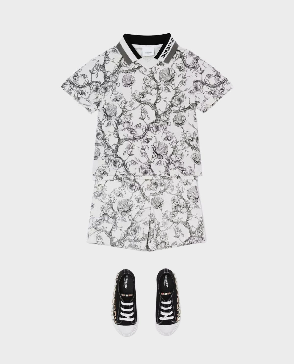 T-shirt polo w kwiatowy print - Image #4