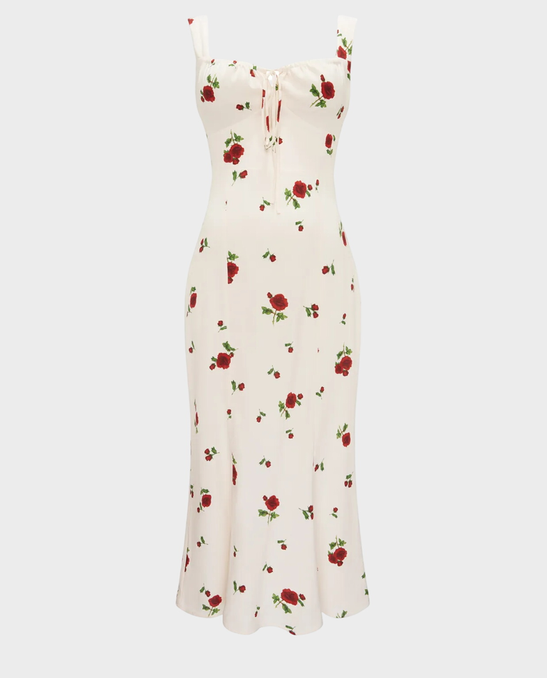 Kremowa sukienka Kaia Romantic Rose