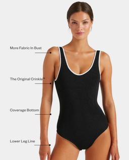 Czarny strój jednoczęściowy Coverage Faye - Image #7