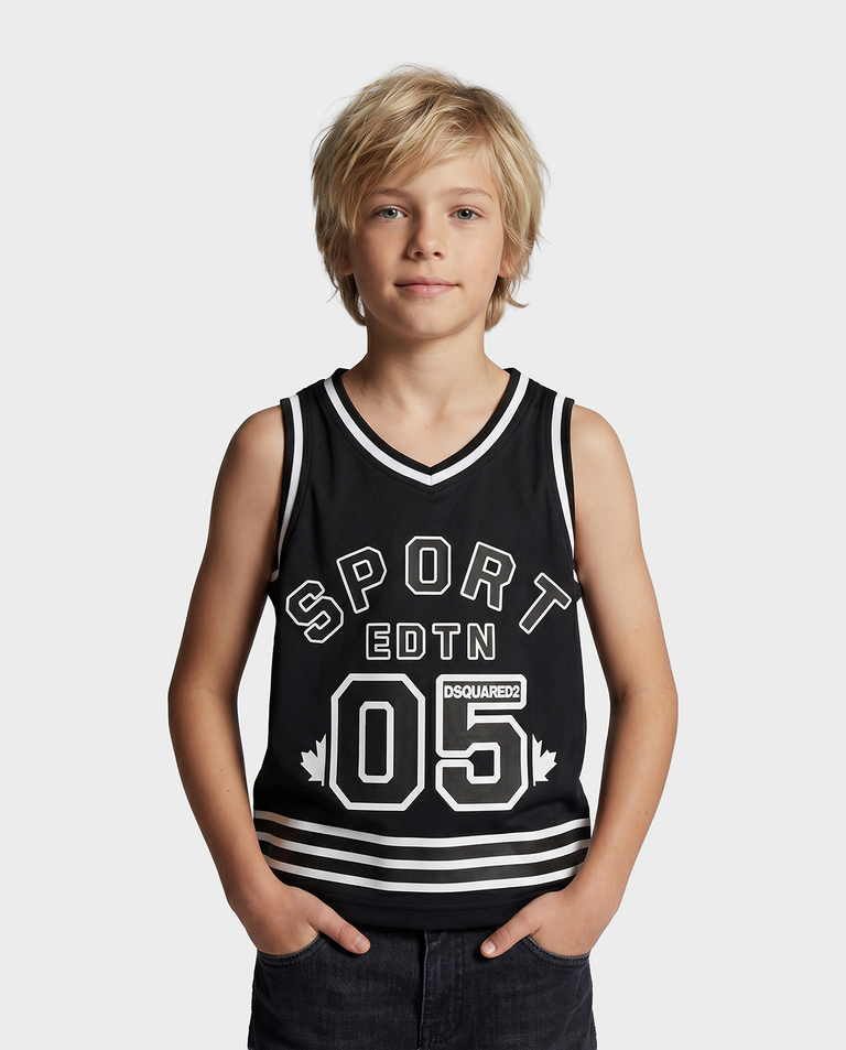 Czarny t-shirt z napisami