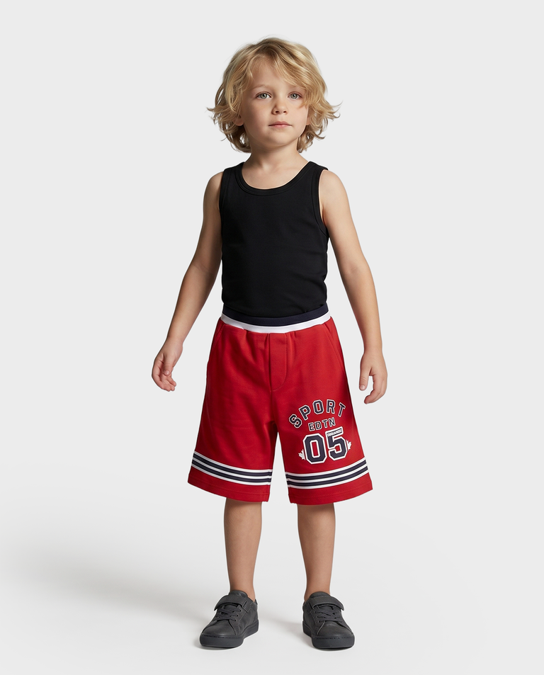 Czerwone spodenki z logo - Image #3