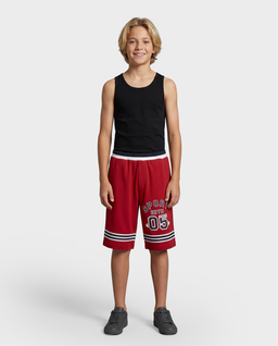 Czerwone spodenki z logo - Image #2