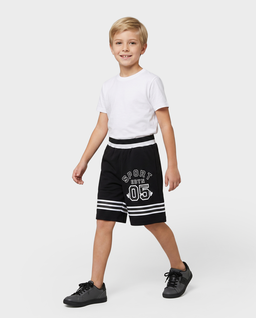 Czarne spodenki z logo - Image #2