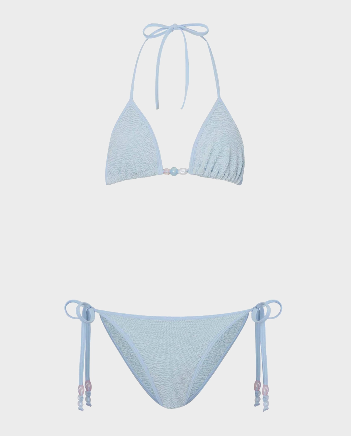 Błękitny komplet bikini Gina Beaded - Image #1