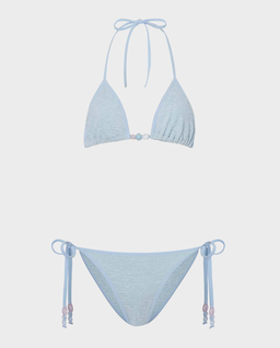 Błękitny komplet bikini Gina Beaded - Image #1