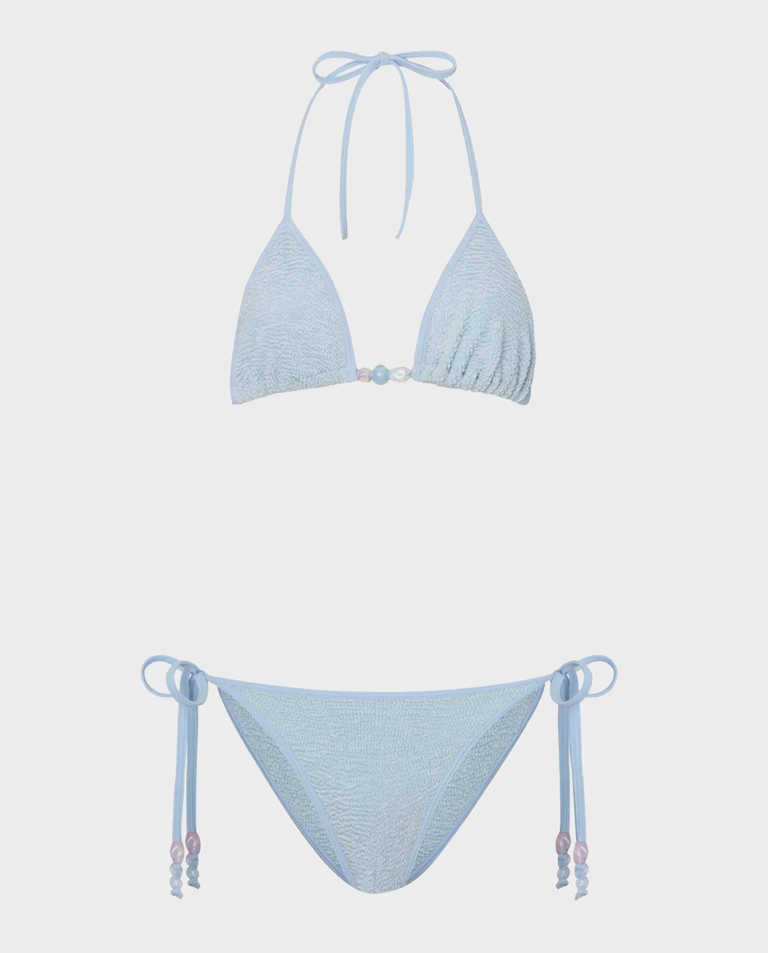 Błękitny komplet bikini Gina Beaded