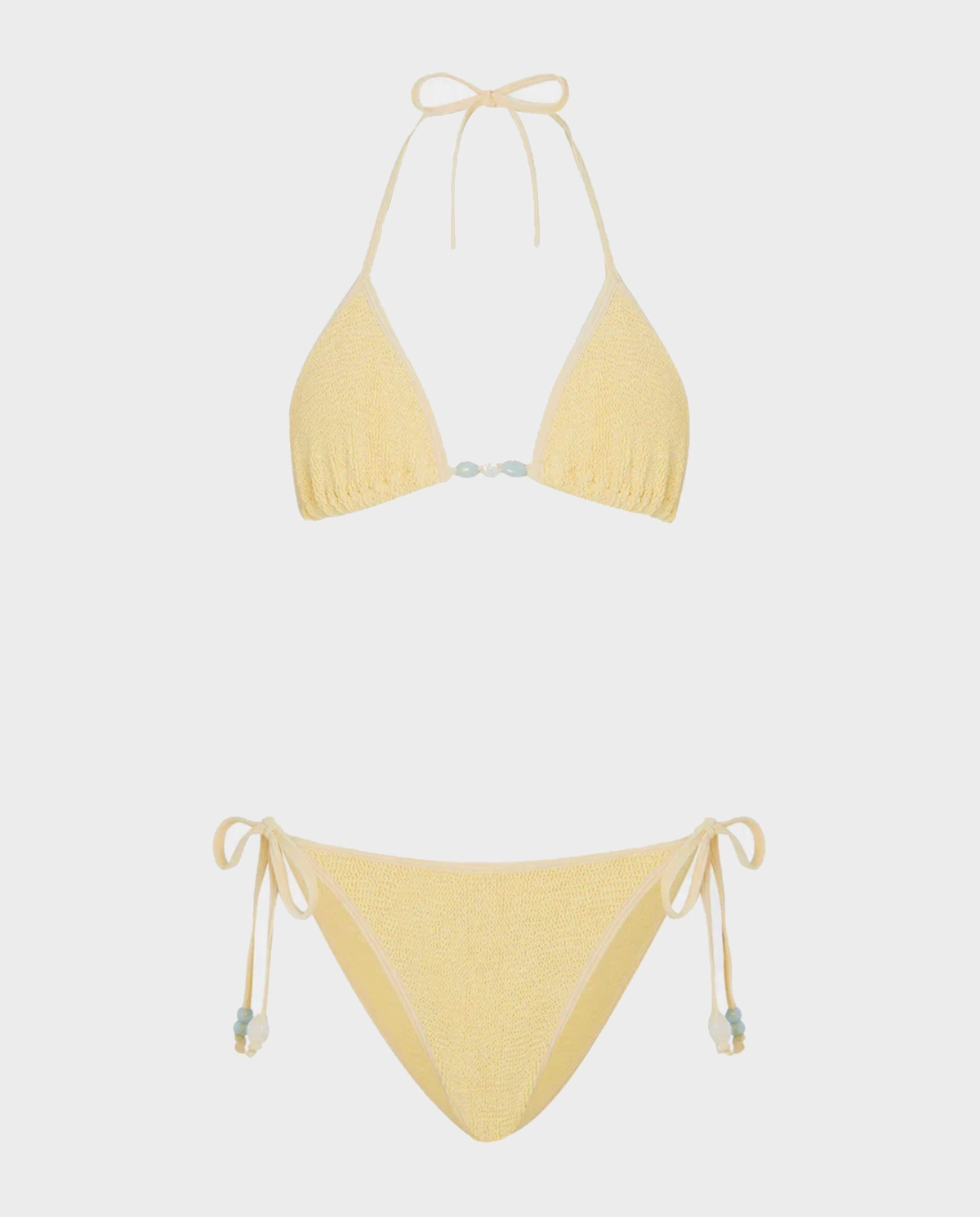 Żółty komplet bikini Gina Beaded - Image #1