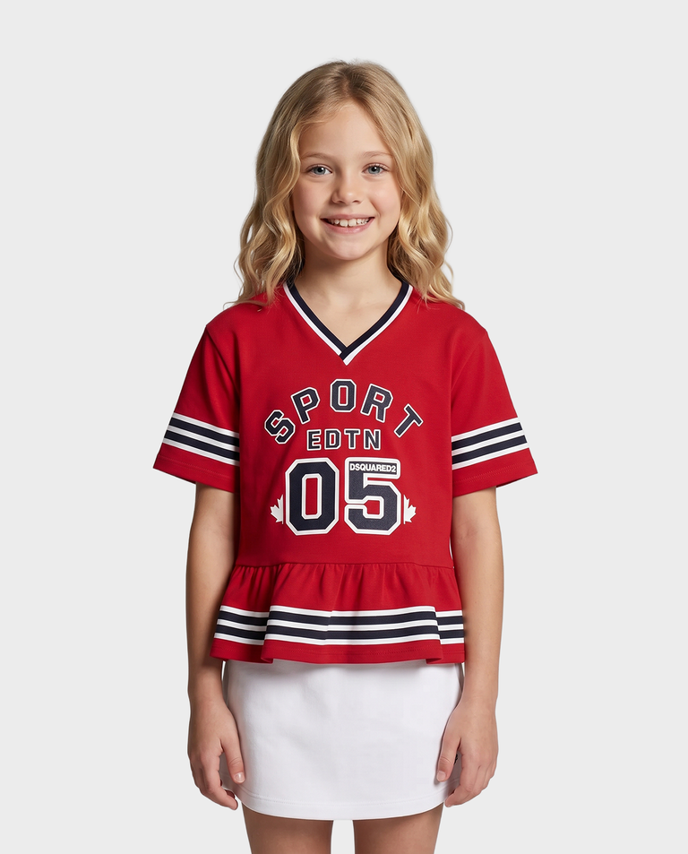 Sportowa koszulka z z napisami 4-12 lat