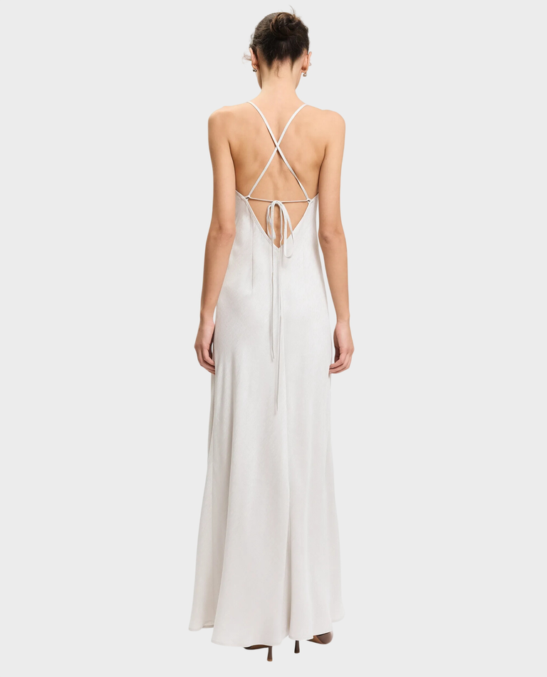 Maxi sukienka z wyciętymi plecami