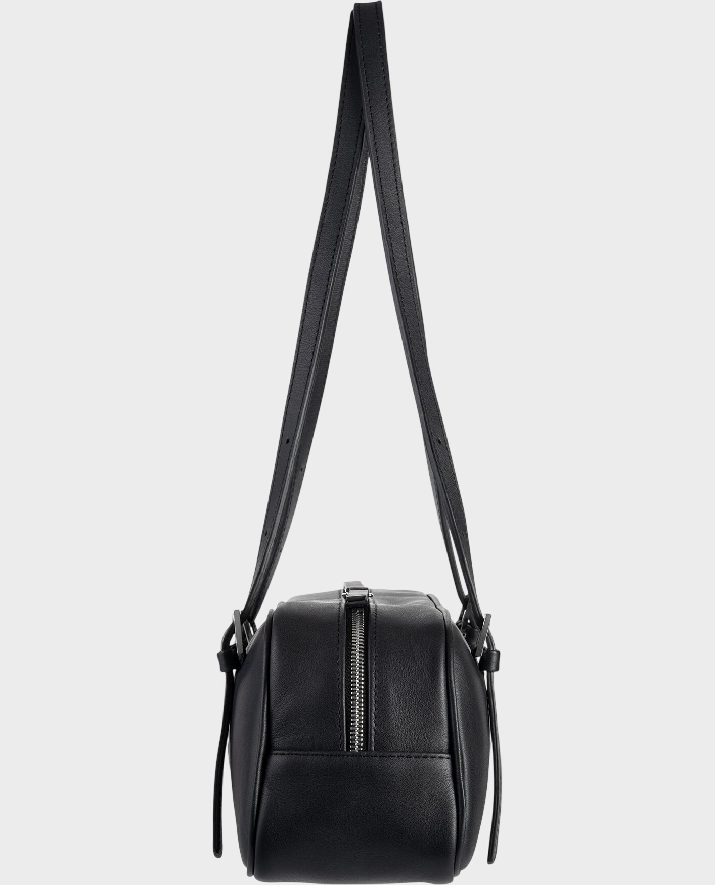 Czarna skórzana torebka Bowling - Image #3