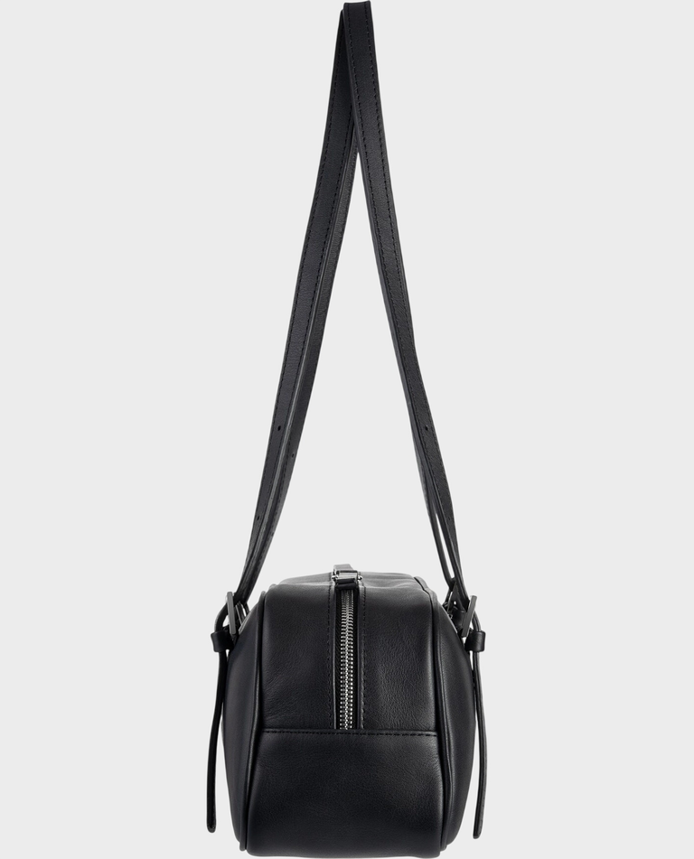 Czarna skórzana torebka Bowling - Image #3