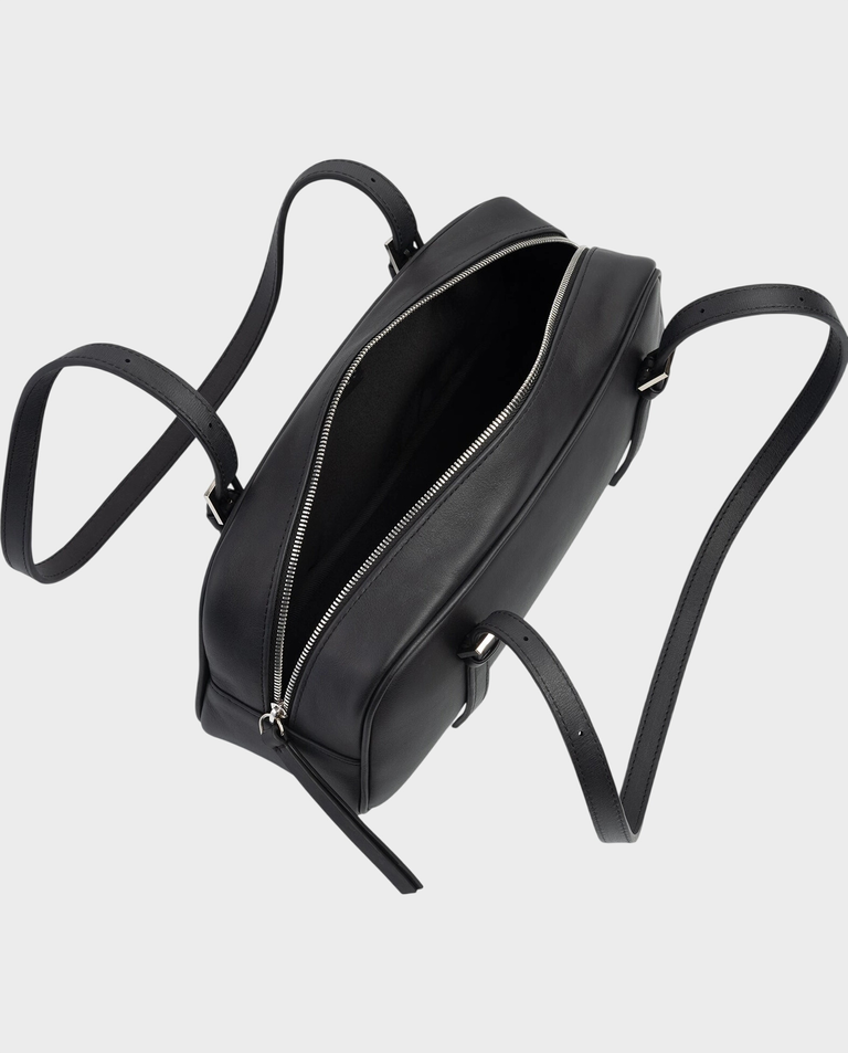 Czarna skórzana torebka Bowling - Image #2