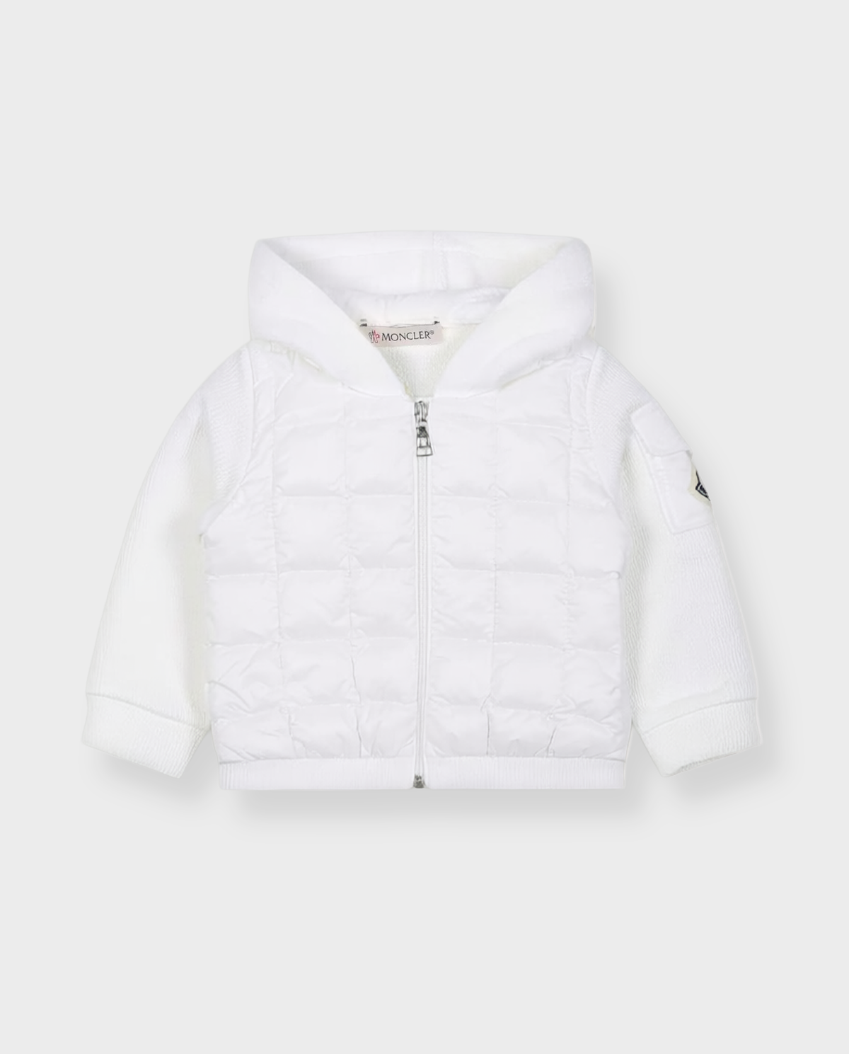 Biała bluza z pikowaniem - Image #0