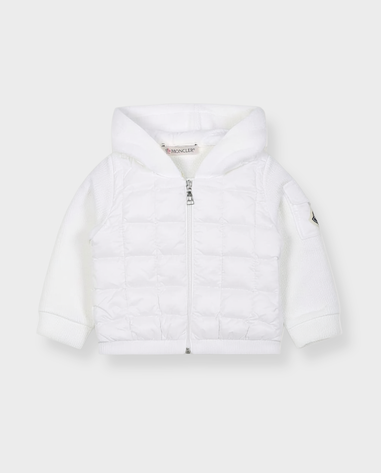 Biała bluza z pikowaniem