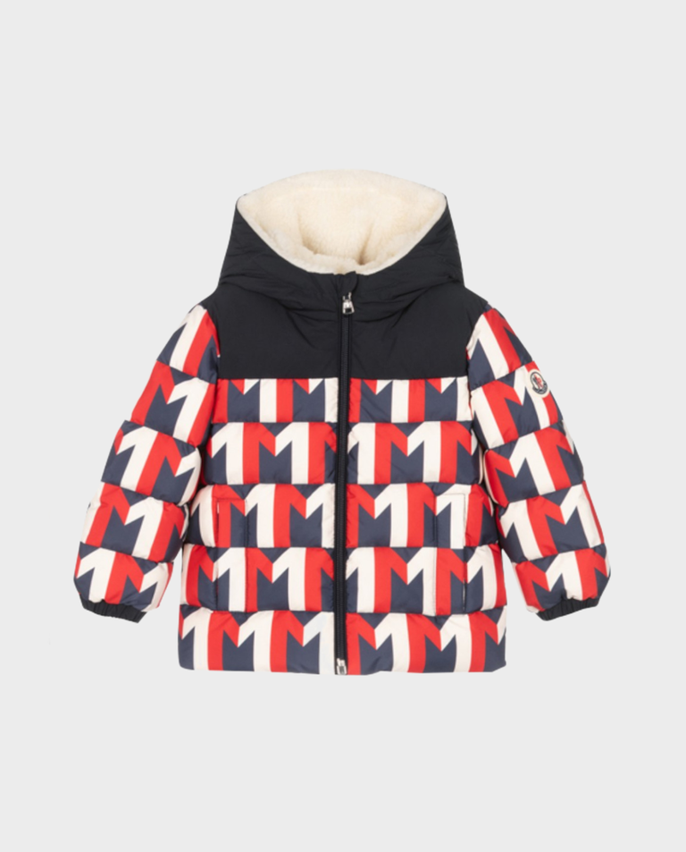 Wzorzysta kurtka puchowa