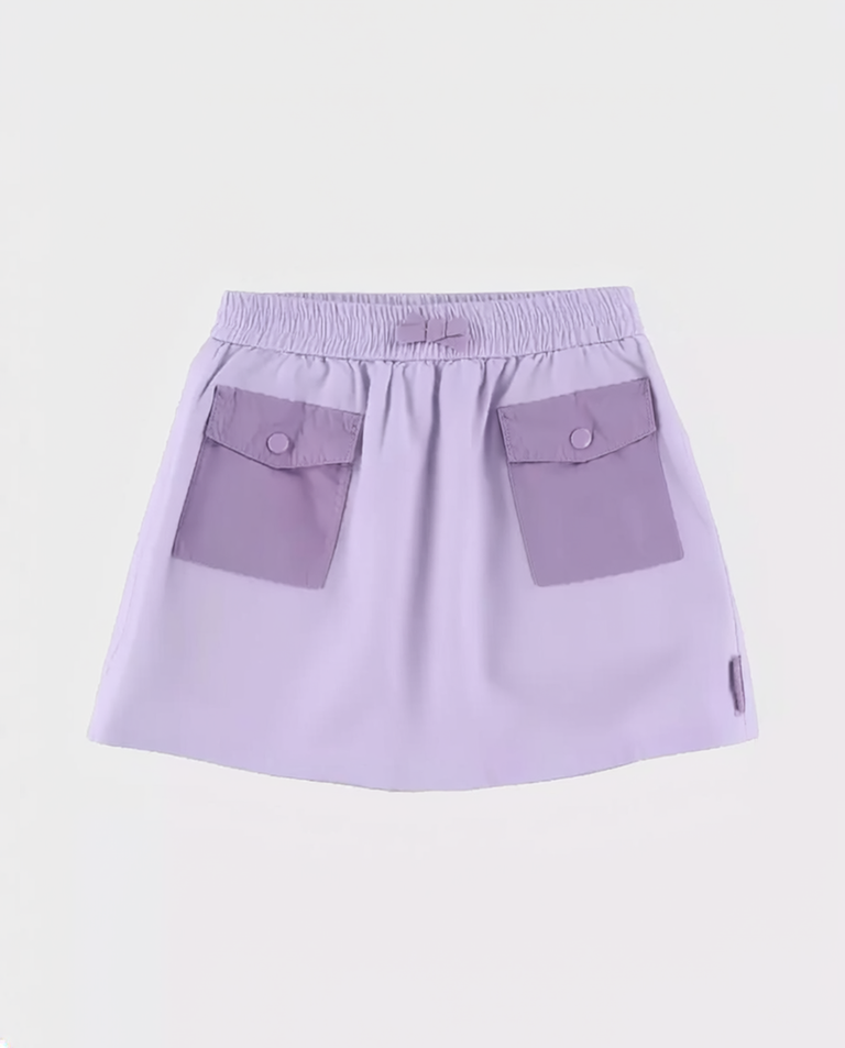 Fioletowa spódnica z kieszeniami