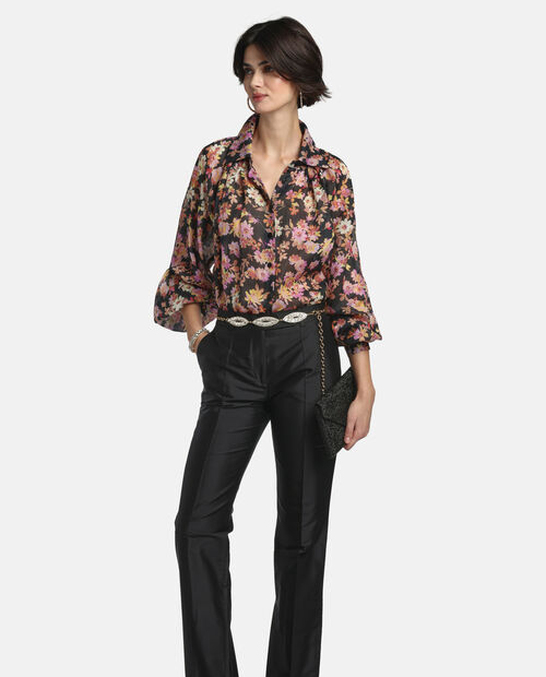 Czarna koszula z ramii Brasca - Image #2