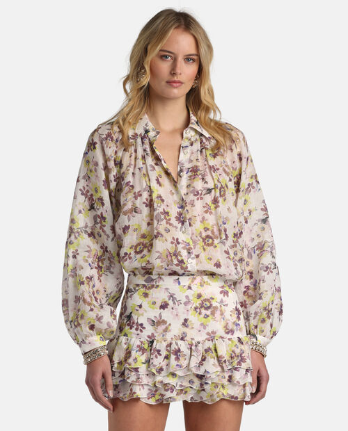 Kremowa koszula z ramii Brasca - Image #2