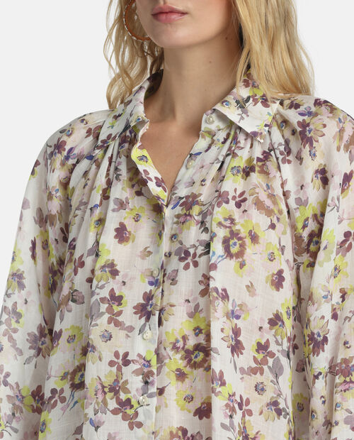 Kremowa koszula z ramii Brasca - Image #5