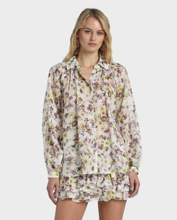 Kremowa koszula z ramii Brasca - Image #0