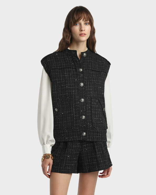 Czarna kamizelka Vignolo