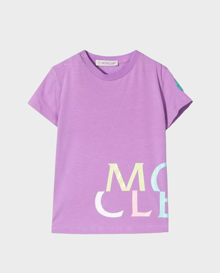 Fioletowa koszulka z logo