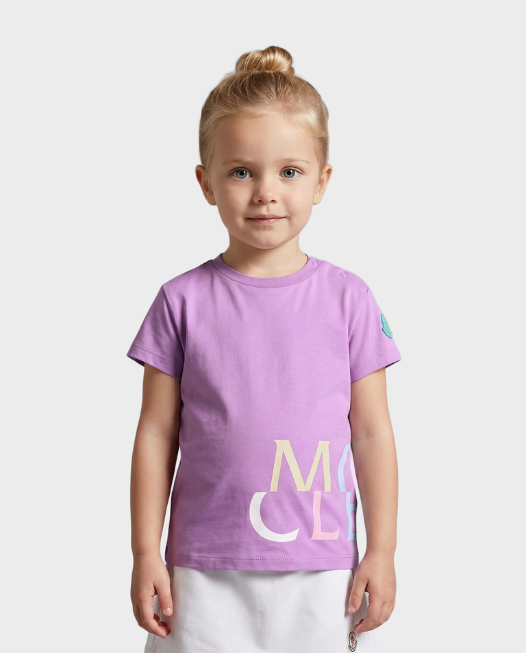 Fioletowa koszulka z logo