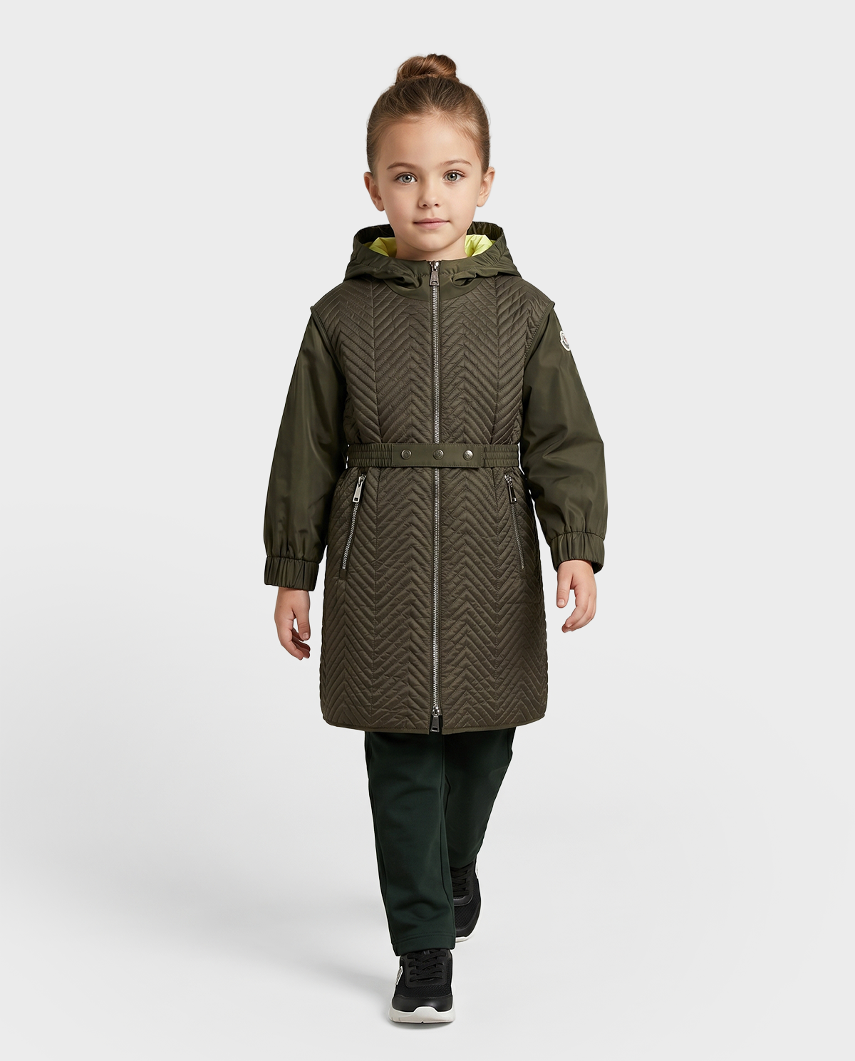 Zielona kurtka z pikowaniem - Image #0