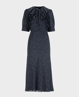 Granatowa sukienka w groszki Palloncino - Image #5