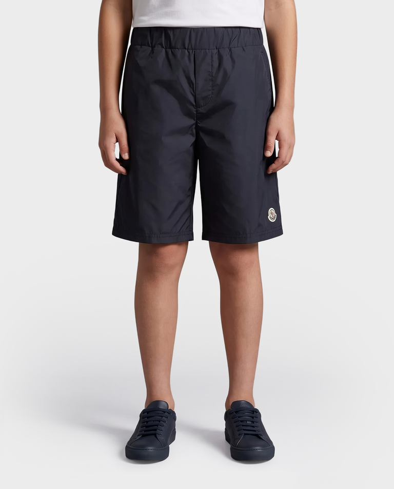 Granatowe szorty z logo