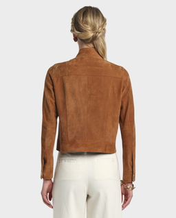 Brązowa zamszowa kurtka Vocalita - Image #1