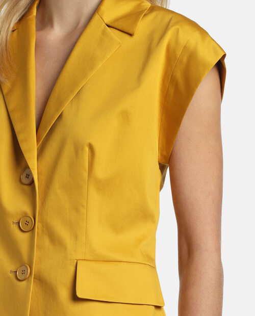 Żółta marynarka bez rękawów Vernasca - Image #3