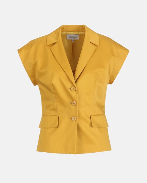 Żółta marynarka bez rękawów Vernasca - Image #5